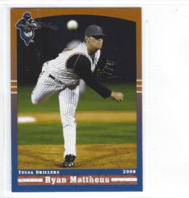 2008 Tulsa Drillers (Double A-Colorado Rockies) Ryan Mattheus