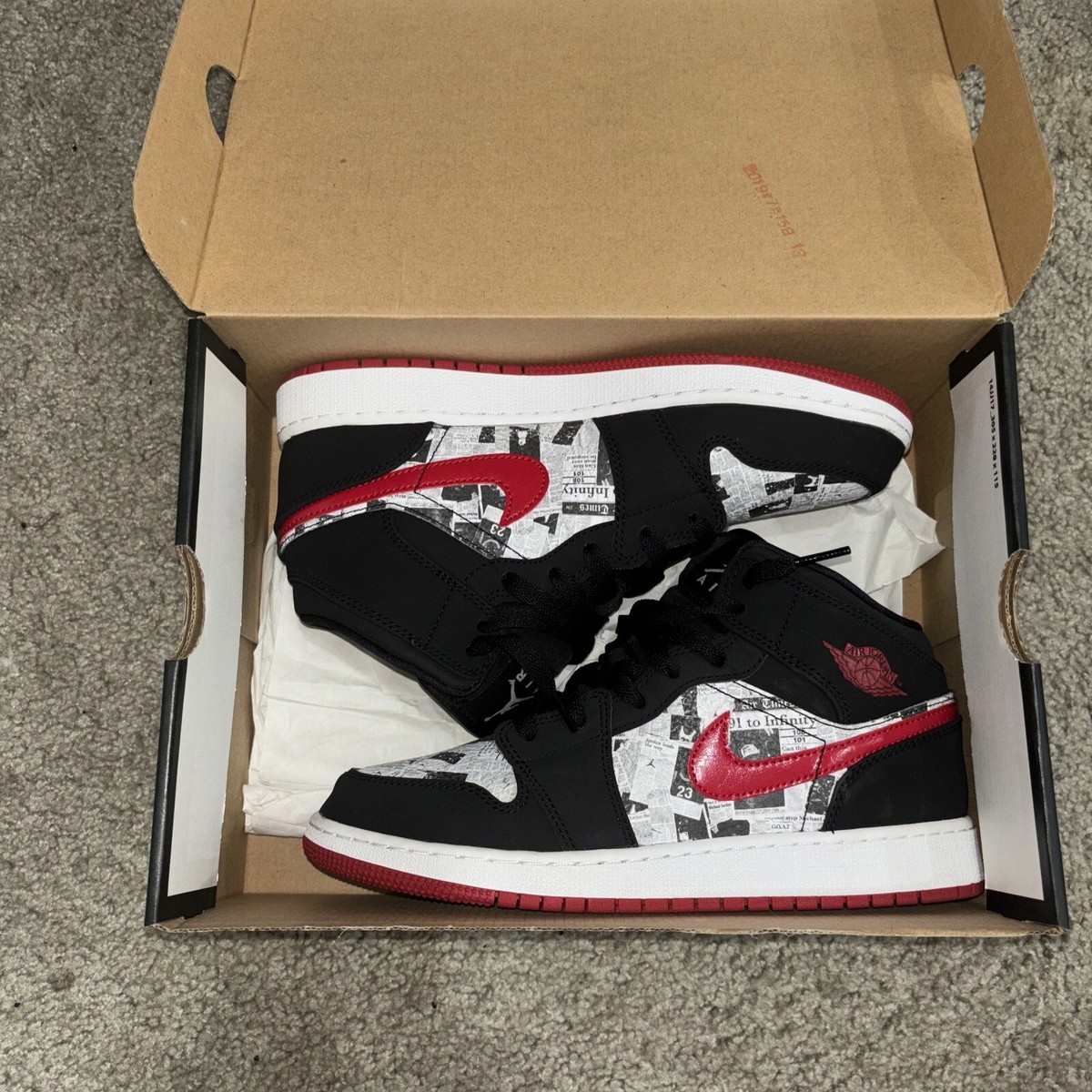 Size Air Jordan SE Mid Newspaper Air Times