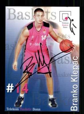 Branko Klepac Autogrammkarte Telekom Baskets Bonn Original Sign+ A 238956 - Bild 1 von 2