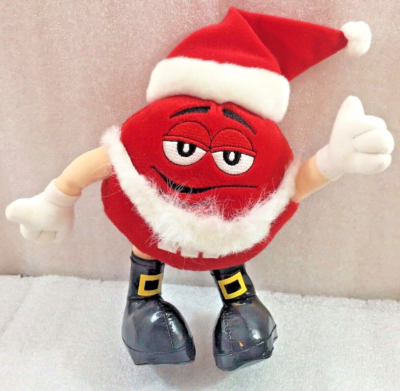 M&Ms Christmas Santa Red M&M plush Character 9