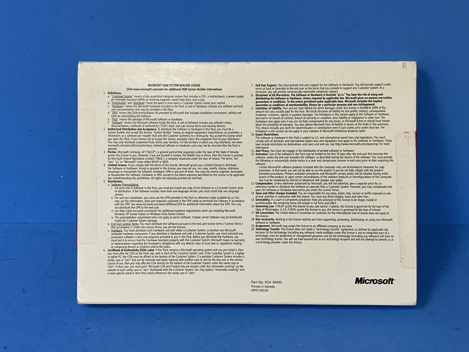 Microsoft Windows HOME SERVER URP1 WIN32 CROM ENG 1PK DSP OEI CD/DVD 10 CLT KIT - Image 2 of 4