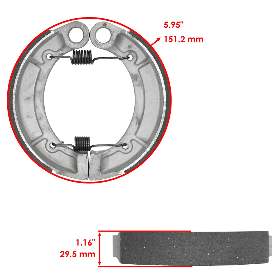 Pastillas de freno delanteras zapatas de freno traseras para Yamaha Bruin 350 YFM350 2X4 4X4 2004-2006 Foto 2 de 4