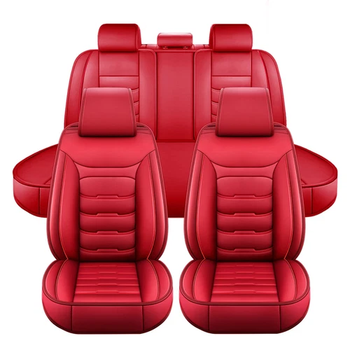 For Toyota RAV4 Car Seat Covers 5-Seats Front & Rear Protector Leather Full Sets - Imagen 21 de 26
