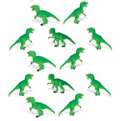 Doll House Shoppe Toy T-Rex Set/12 SL340822 Dinosaur Micro-mini