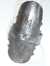 Zabytkowe żelazko dyszla do wózka, żelazny zacisk, żelazny mankiet.  SE#15