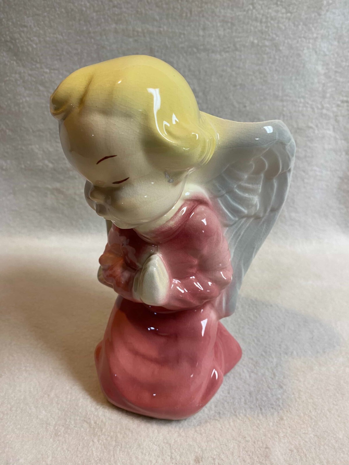 Vintage Praying Angel Wall Pocket eBay
