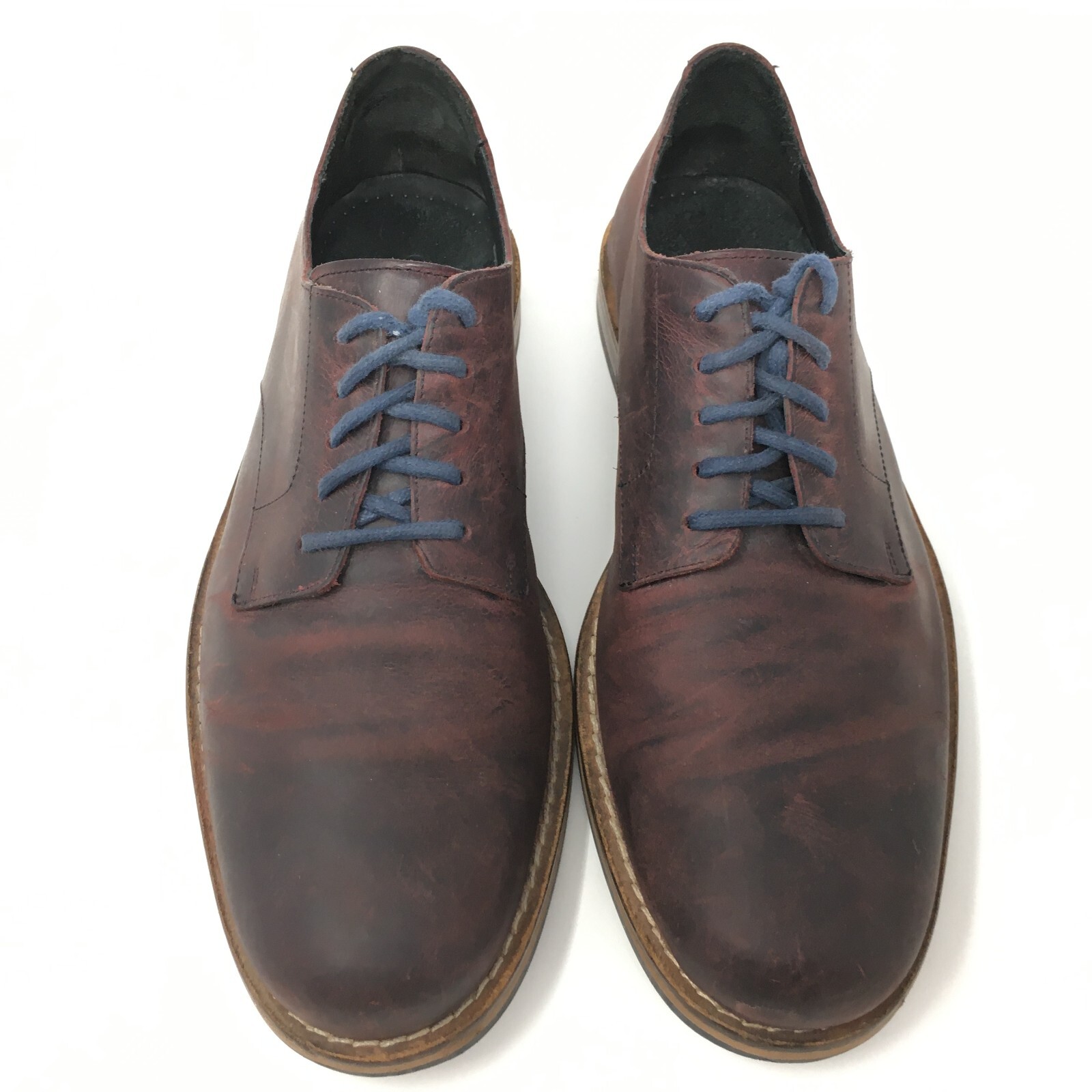 SAOLA Scarpe eleganti Cole Haan C11065 Oxford Derbys da uomo taglia 8 5 bordeaux invecchiate