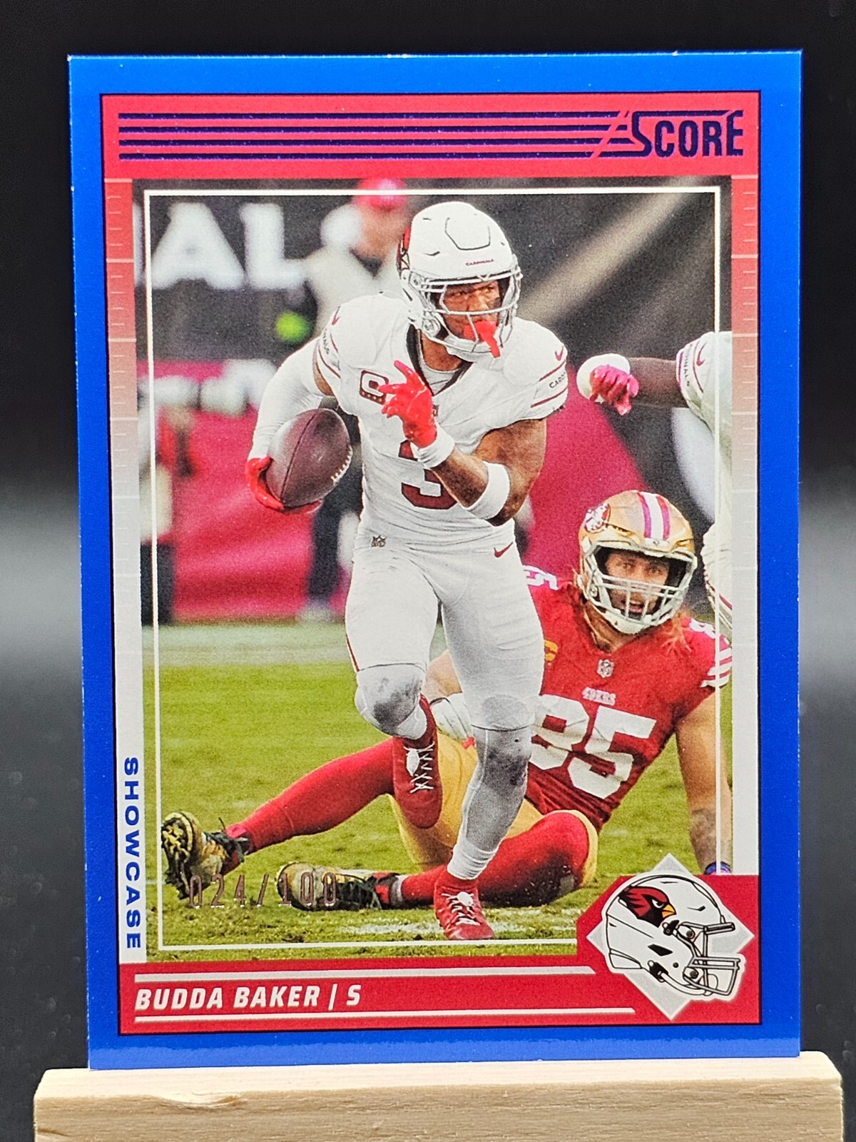2024 Score Football Budda Baker SHOWCASE 024/100 Arizona Cardinals #1