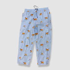 34 Club Room Men's Blue Sleepwear Graphic Lounge Cotton Pajama Pants Size XL