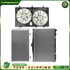 Radiator & Condenser & Cooling Fan Assembly For 2010-2011 2013-2015 Lexus RX350
