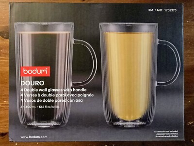 Bodum DOURO Double Wall Mug Set fl oz x 4-piece]