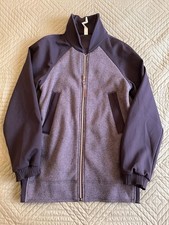 Lululemon Both Ways Bomber Reversible Jacket Heathered Black Gray Size 6 -106259