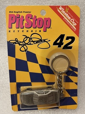 NEW- Old English Pewter-Pit Stop Key Chain #42 Kyle Petty  1995 NASCAR Winston