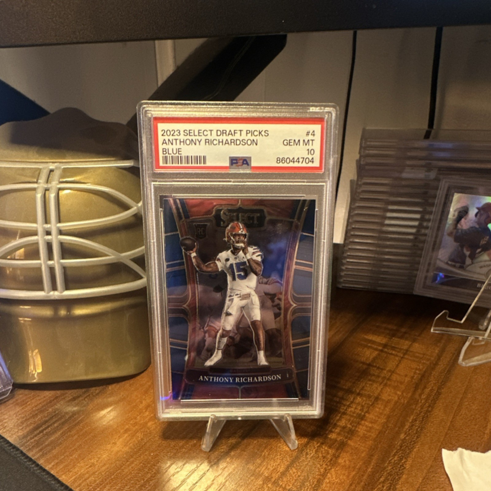 Anthony Richardson Panini Donruss Elite Rookie on Deck #4 Blue