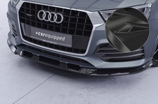 Cup Spoiler Lippe Front Ansatz Carbon Look für Audi Q3 (8U) CSL570-C