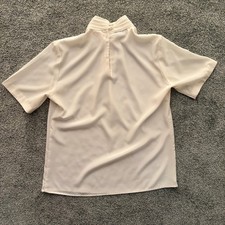 Vintage 80s Helene St. Marie Blouse Womens 4 Lightweight Minimalist Made in USA