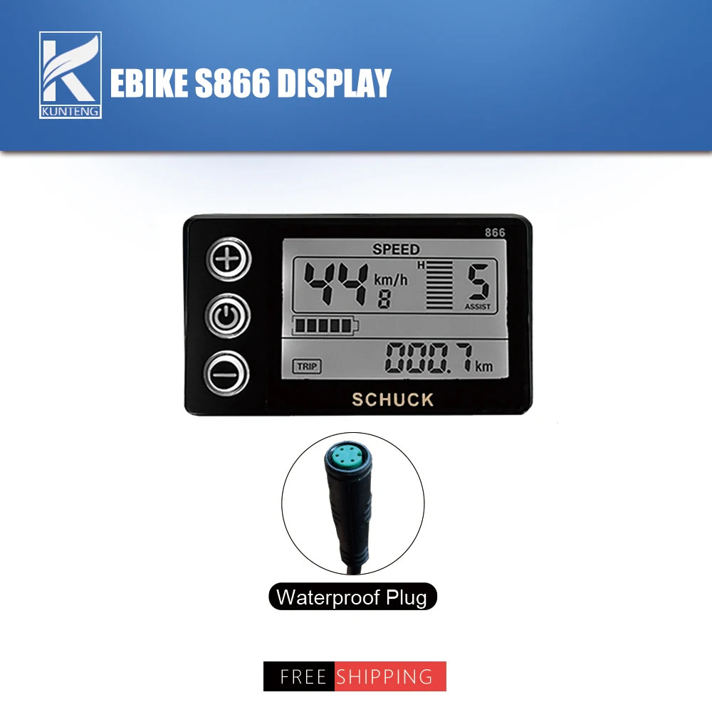 866 Lcd Display 5pin Female Plug For 8fun Mid Drive Motor