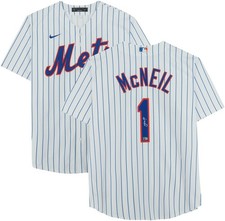 Jeff McNeil New York Mets Signed White Nike Replica Jersey