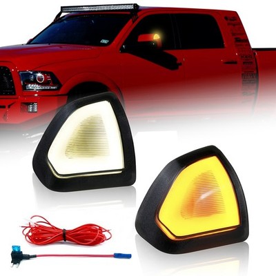 Switchback LED Side Tow Mirror Signal Light DRL For Dodge Ram 1500 2500 3500 450