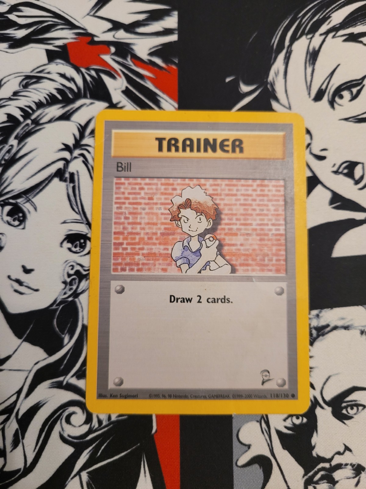 Bill 118/130 - Base Set 2 - Pokemon Card WOTC TCG - Moderate Played