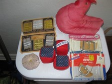 Vintage Sewing Lot 1960's -1970's Needle Book-Pin Cushions-Buckle Kits 8 items