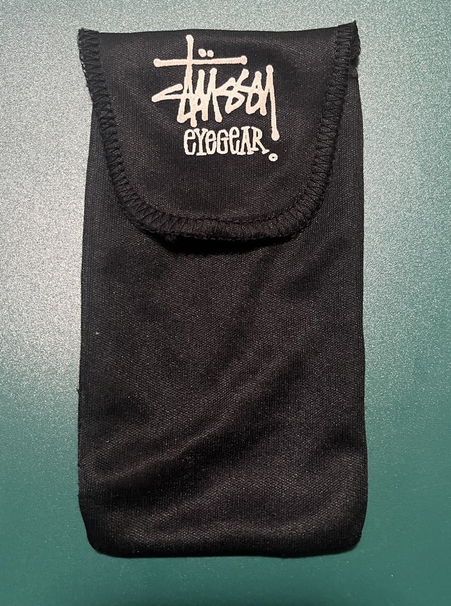 STUSSY EYEGEAR Vintage Sunglasses Black With Soft Case | eBay