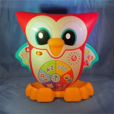 Fisher Price Linkimals Light Up Learning Owl Tested Working Baby Toy