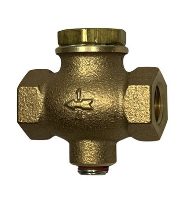 Horizontal In Line Check Valve for Air Compressors 1/4'' Female NPT Thread