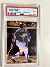  2000 SP Authentic #70 Tony Gwynn Buybacks 99 SP Autograph /129 PSA 9