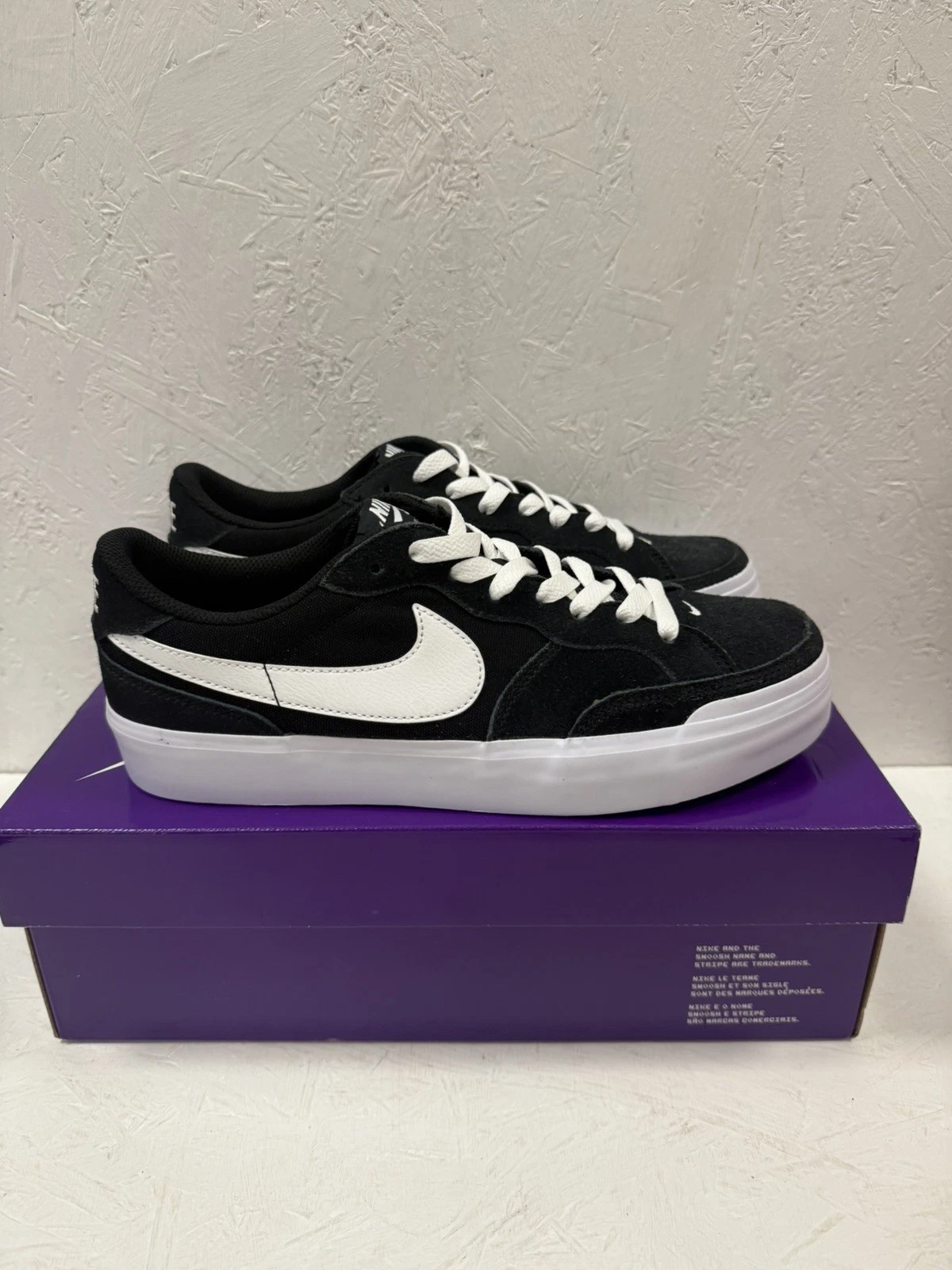 Nike SB Zoom Pogo Plus Black White Size UK 6.5 EU 40.5 DV5469-001