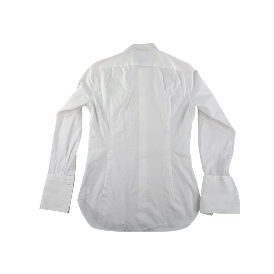 Camisa de vestir Ermenegildo Zegna para hombre 15,5 39 blanca trofeo calce regular manga larga Foto 2 de 4