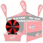 WinSpin 24" Pop Up Display Tabletop Prize Wheel Black & Red for Outdoor Events — photo 4