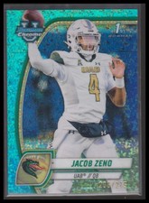 2024 Bowman University Chrome #83 Jacob Zeno Aqua Mini-Diamond Refractor #/275