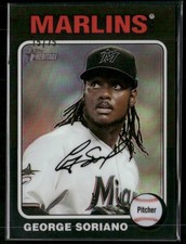 2024 Topps Heritage - #138 George Soriano Chrome Black Refractor /75