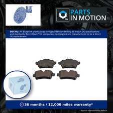 Brake Pads Set fits MINI COOPER R56 1.6D Rear 06 to 13 Blue Print 34212289154