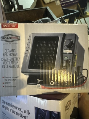 #ad RoadPro 12 Volt Direct Hook Up Ceramic Heater Fan with Swivel Base RPSL 681 $48.80