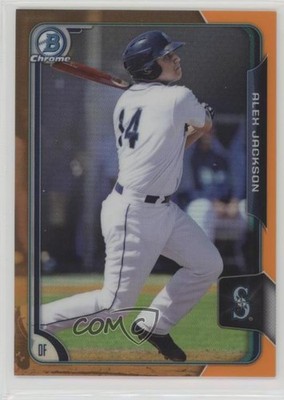 2015 Bowman Chrome Prospects Orange Refractor 24/25 Alex Jackson #BCP208 b5f