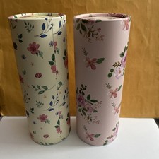 2 Round Car Tissue Box Holder For Cup Holder Travel Facial Tissues8 Inch Tall