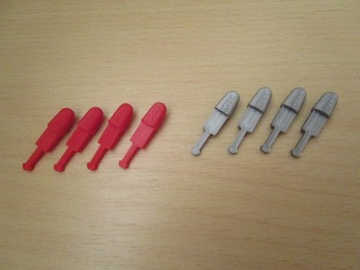4 Raketen Repro -Colonial Viper / Cylon Raider -Battlestar Galactica MATTEL 1978
