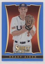 2013 Panini USA Baseball Box Set Select Blue Prizm Preview /199 Brady Aiken 11pj