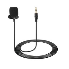 Lavalier Collar Microphone, 3-Pin Stereo, 1.5m Directional Wired