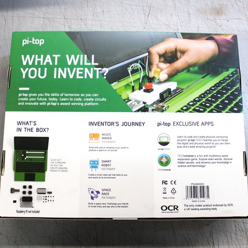 Computadora portátil de desarrollo modular Pi-Top V2 Raspberry Pi con kit de inventores PTIUGR200001 - Imagen 6 de 6