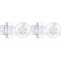 2X Delphi Bremsscheiben 257Mm BelÜFtet Vorne Passend FÜR Toyota Hilux | BG4181