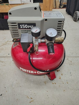 #ad #ad Porter Cable C2000 WK 1 Air Compressor 150 PSI 3.0 SCFM@90 PSI 2.5 HP 6 Gal $70.00