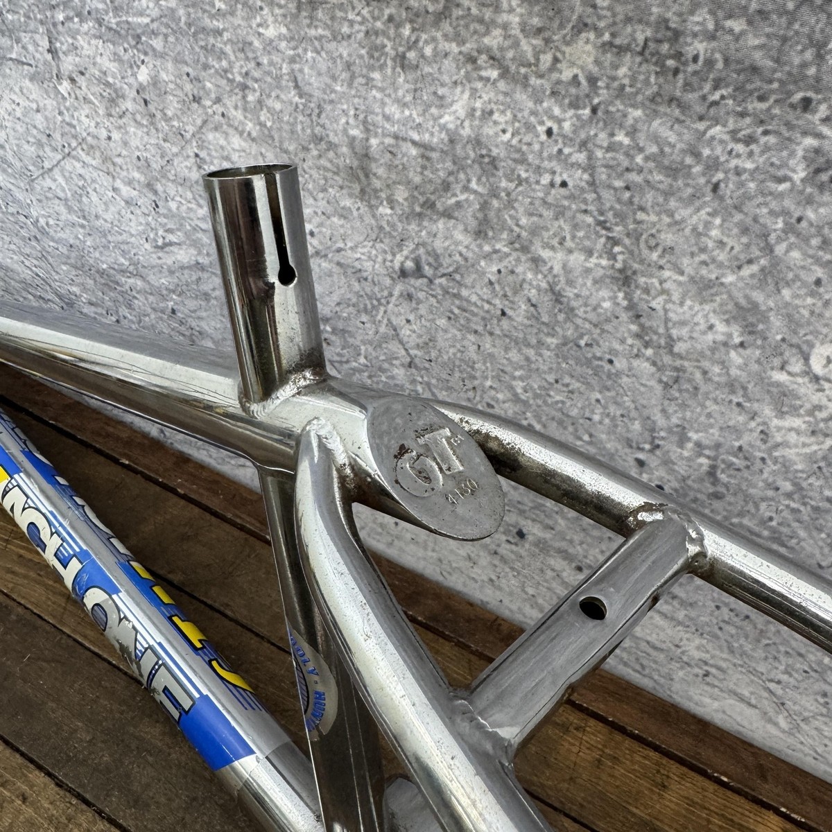 Vintage GT Mach One BMX Frame 20in Chrome CRMO 1980s Chromoly Race