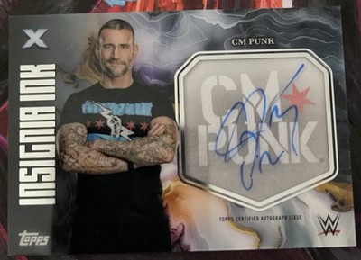 Topps Exalted WWE CM Punk Insignia Ink Auto #INI-CMP Signed Card 2025