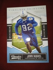 2010 Panini Classics Timeless Tributes Platinum RC /25 Jerry Hughes #154 Colts