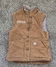 Carhartt Sherpa Lined Vest Women s Small 4/6 Embroidered