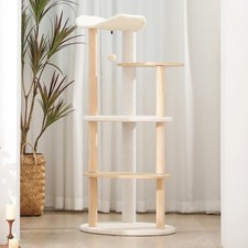 Cat Tree Tower Furniture Wooden withScratching Post Multi-level Jumping Platform
