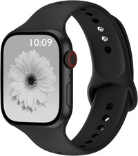 Soft Silicone Strap Compatible with Apple Watch Series 7 41mm Waterproof